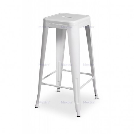 Tabouret de bar PARIS inspirées de TOLIX blanc