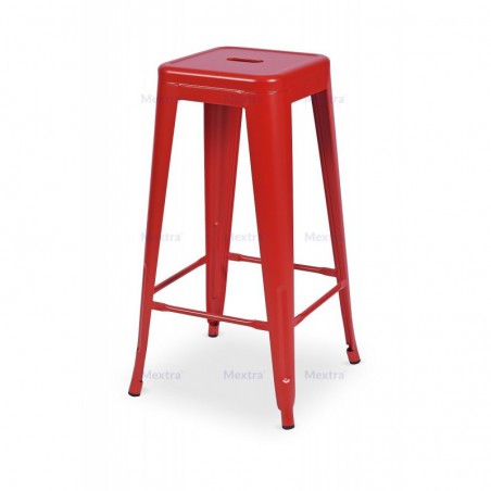 Tabouret de bar PARIS inspirées de TOLIX rouge