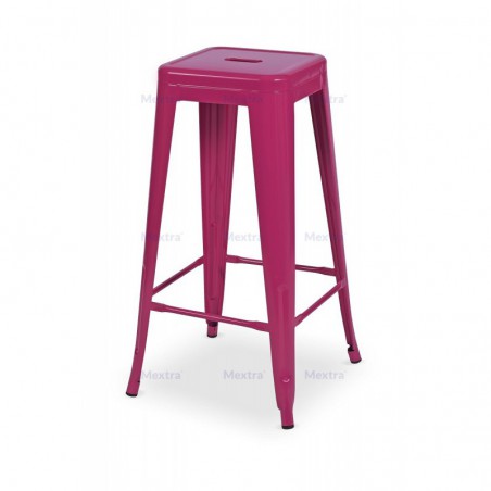 Tabouret de bar PARIS inspirées de TOLIX rose