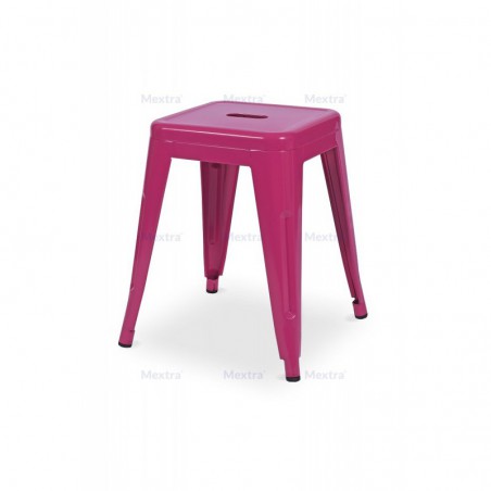 Tabouret de café PARIS inspirées de TOLIX rose