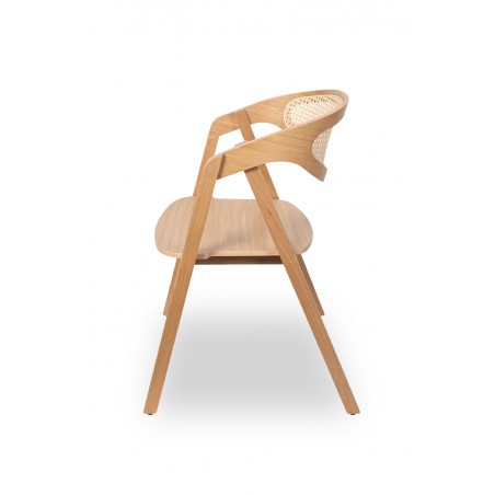 La chaise de restaurant en bois FUTURA RATTAN
