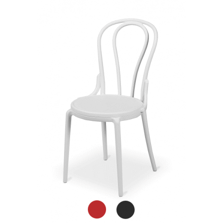 Chaise de bistrot MONET blanc