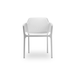 Chaise de jardin de terrasse NET bianco