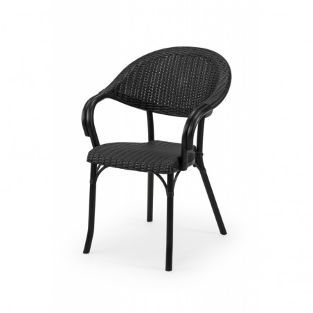 Chaise de Terrasse / Pour le Jardin de la Bière MARCO anthracite negra