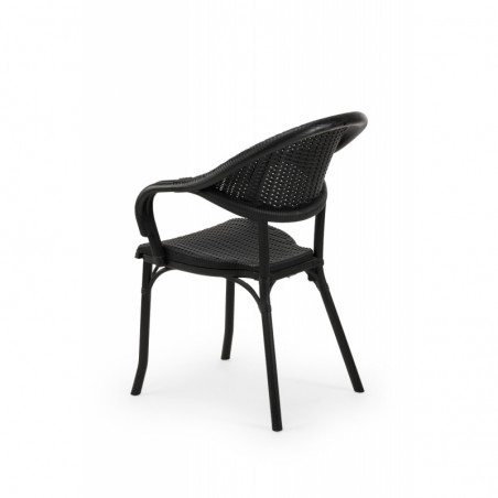 Chaise de Terrasse / Pour le Jardin de la Bière MARCO anthracite negra