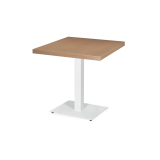 Table De Bistrot ALFA blanc 40x55 Plateau Plaqué