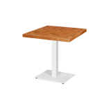 Table De Bistrot ALFA blanc 40x55 Plateau Plaqué