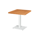 Table De Bistrot ALFA blanc 40x55 Plateau Plaqué