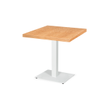 Table De Bistrot ALFA blanc 40x55 Plateau Plaqué