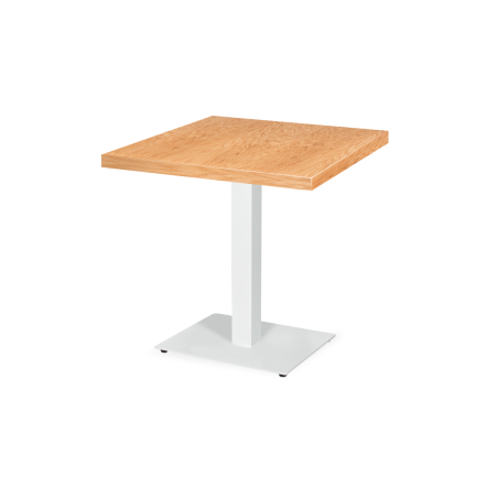 Table De Bistrot ALFA blanc 40x55 Plateau Plaqué