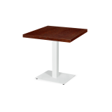 Table De Bistrot ALFA blanc 40x55 Plateau Plaqué