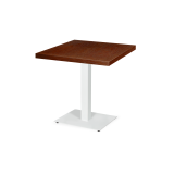 Table De Bistrot ALFA blanc 40x55 Plateau Plaqué