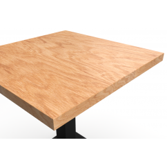 Table De Bistrot ALFA 40x55 Plateau Plaqué
