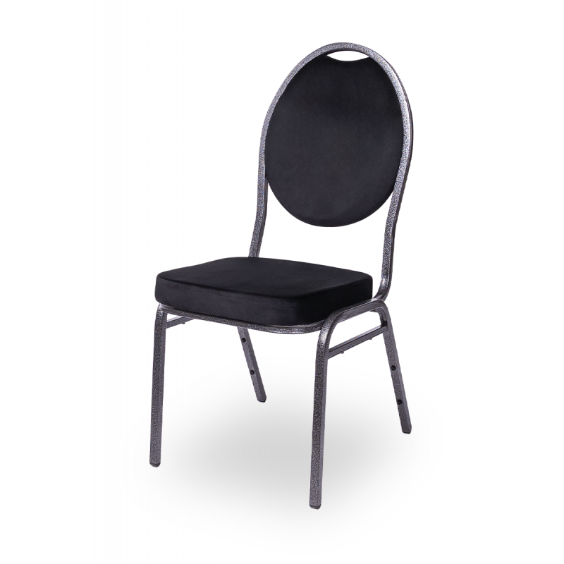 Chaise de banquet et de réception HERMAN Anthracite Velours