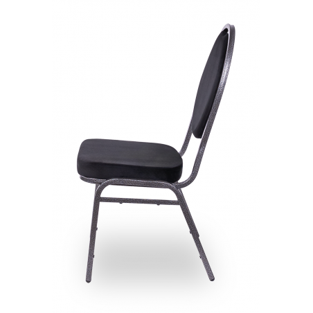 Chaise de banquet et de réception HERMAN noir velours