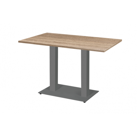 Table De Bistrot ALFA DUO gris 120x80 Chêne Sonoma