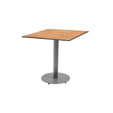 Table de jardin de terrasse ALFA R gris Plateaux en HPL