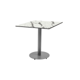 Table de jardin de terrasse ALFA R gris Plateaux en HPL