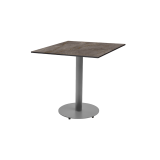 Table de jardin de terrasse ALFA R gris Plateaux en HPL