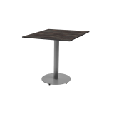 Table de jardin de terrasse ALFA R gris Plateaux en HPL