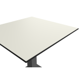 Table de jardin de terrasse ALFA R gris Plateaux en HPL