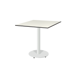 Table de jardin de terrasse ALFA R blanc Plateaux en HPL