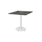 Table de jardin de terrasse ALFA R blanc Plateaux en HPL