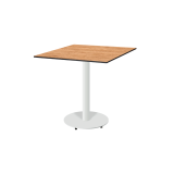 Table de jardin de terrasse ALFA R blanc Plateaux en HPL