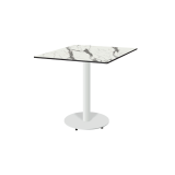 Table de jardin de terrasse ALFA R blanc Plateaux en HPL