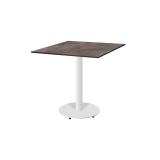 Table de jardin de terrasse ALFA R blanc Plateaux en HPL