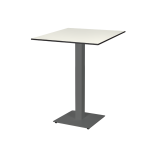 Table de jardin de terrasse ALFA BAR gris Plateaux en HPL