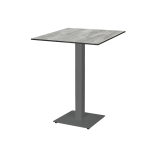 Table de jardin de terrasse ALFA BAR gris Plateaux en HPL