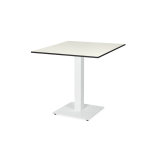 Table de jardin de terrasse ALFA S blanc Plateaux en HPL