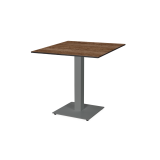 Table de jardin de terrasse ALFA S gris Plateaux en HPL