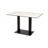 Table de jardin de terrasse ALFA DUO Plateaux en HPL