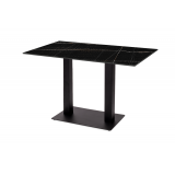 Table de jardin de terrasse ALFA DUO Plateaux en HPL