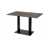 Table de jardin de terrasse ALFA DUO Plateaux en HPL