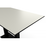 Table de jardin de terrasse CROSS COMFORT DUO Plateaux en HPL