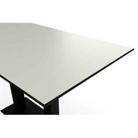 Table de jardin de terrasse CROSS COMFORT DUO Plateaux en HPL