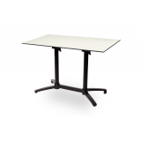 Table de jardin de terrasse CROSS COMFORT DUO Plateaux en HPL