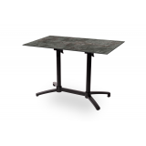 Table de jardin de terrasse CROSS COMFORT DUO Plateaux en HPL