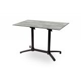 Table de jardin de terrasse CROSS COMFORT DUO Plateaux en HPL