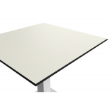 Table de jardin de terrasse ALFA 40x55 blanc Plateaux en HPL