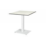 Table de jardin de terrasse ALFA 40x55 blanc Plateaux en HPL