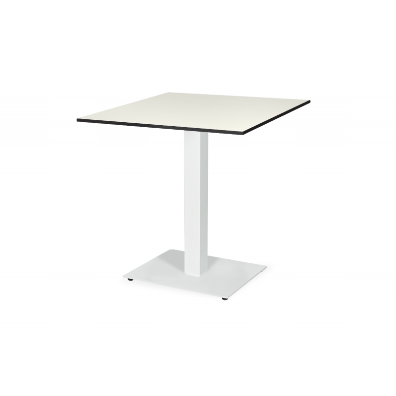 Table de jardin de terrasse ALFA 40x55 blanc Plateaux en HPL