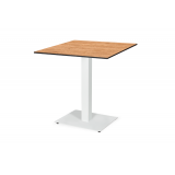 Table de jardin de terrasse ALFA 40x55 blanc Plateaux en HPL