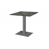 Table de jardin de terrasse ALFA 40x55 gris Plateaux en HPL