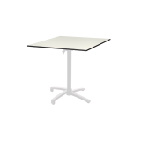 Table de jardin de terrasse CROSS COMFORT blanc Plateaux en HPL