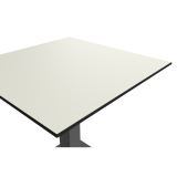 Table de jardin de terrasse CROSS COMFORT gris Plateaux en HPL