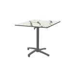 Table de jardin de terrasse CROSS COMFORT gris Plateaux en HPL